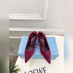 PRADA 普拉達 26ss 2026ss春夏新品 普拉達字母logo後松緊尖