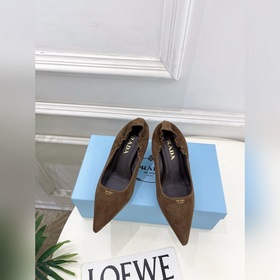 PRADA 普拉達 26ss 2026ss春夏新品 普拉達字母logo後松緊尖