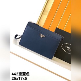 手包原單：442#寶藍色頂級原單貨普拉達專櫃最新款，高端大氣，時尚有品味，頭層牙