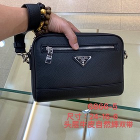 型號：6866-5#頂級原版貨普拉達專櫃最新款，雙用型，配有肩帶和手包手挽帶，高