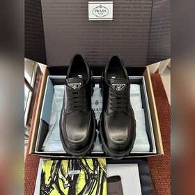 PRADA 新款Monolith系列齒輪系帶三角标厚底鞋 原版購入代購級别 -開