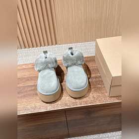 UGG# 油叽叽秋冬新款塔茨勒居家便鞋，内裡真羊毛，三層半組合eva發泡大底