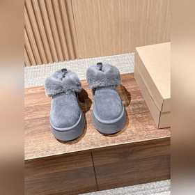UGG# 油叽叽秋冬新款塔茨勒居家便鞋，内裡真羊毛，三層半組合eva發泡大底
