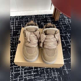 代購級 UGG.梅爾休閑鞋 (街頭款)8890 2cm超輕鞋底，牛皮 網狀織物