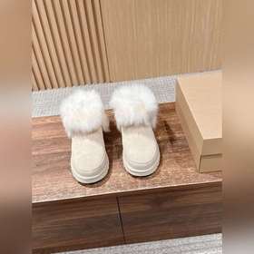 UGG 油叽叽蒂茨庫特秋冬新款女士休閑經典毛毛短靴半拖 UGG 秋冬新出的秋冬