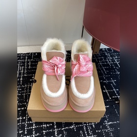 代購級 UGG 秋季女士舒适厚底一腳蹬休閑 雪地靴 懶人毛毛鞋明星同款 Taz