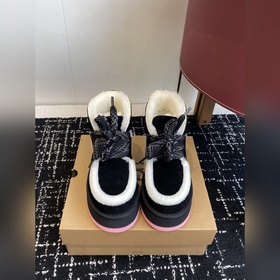 代購級 UGG 秋季女士舒适厚底一腳蹬休閑 雪地靴 懶人毛毛鞋明星同款 Taz