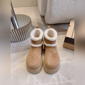 UGG新款羊毛保暖雪地靴 超級厚實保暖 經典百搭款 鞋面牛反絨 内裡墊腳進口澳洲