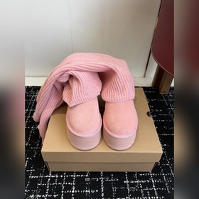 代購級 ( 配襪子) UGG 北美限定Mini粉色襪套款厚底雪地靴 這雙雪地