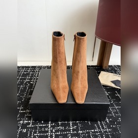 代購級 牛油皮短靴 大長腿必備 YSL 高跟 短靴 長靴Yvette Saint