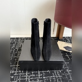 代購級 牛油皮短靴 大長腿必備 YSL 高跟 短靴 長靴Yvette Saint