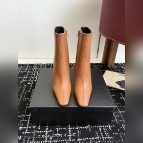 代購級 牛油皮短靴 大長腿必備 YSL 高跟 短靴 長靴Yvette Saint
