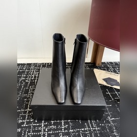 代購級 牛油皮短靴 大長腿必備 YSL 高跟 短靴 長靴Yvette Saint