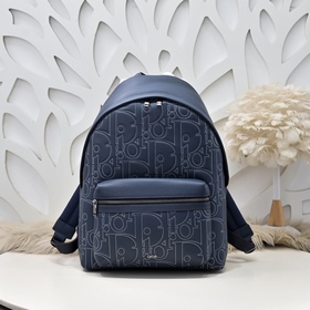 Dior-迪奧專櫃最新款雙肩背包 官網同步 本季新品 采用海軍藍色Gravity