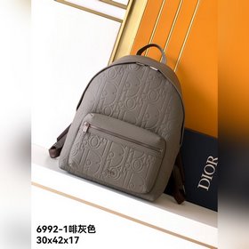 雙肩背包，新款的6992-1#啡灰色全皮，D奧專櫃最新款馬鞍雙肩背包 走秀款 官