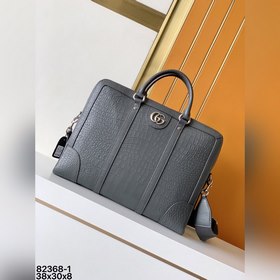 公文包型號：新款82368-1#灰色頂級原單貨古奇GUCCI專櫃流行款，新款鳄魚