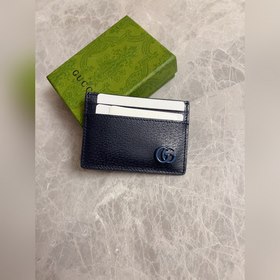 HUHU專櫃最新版GG marmont 卡包 型號：657588 ，顔色：克色