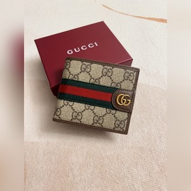 HUHU 官網同步新款！Ophidia系列~短式錢包， 采用GG Supreme