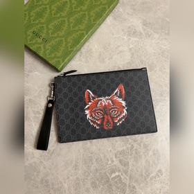 HUHUgucci官網同步更新~型男手包~采用進口Pvc搭配原版牛皮 配以的新款