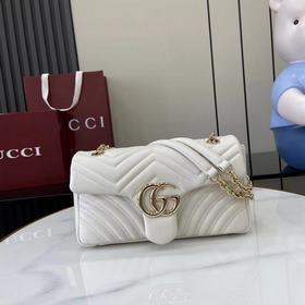 進口原廠皮 [新品]品牌标志性GG Marmont系列匠心融蘊雙G造型配件和切