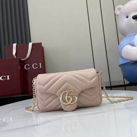 進口原廠皮 [新品]品牌标志性GG Marmont系列匠心融蘊雙G造型配件和切