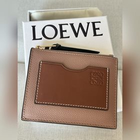 loewe最 卡包A02黑色 豆沙粉 尺寸12-10cm全套包裝