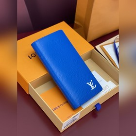 M25800 藍色！ 水波紋長夾！Brazza 錢夾含有多個信用卡槽和紙币個隔層