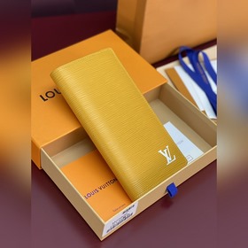 M25800 黃色！ 水波紋長夾！Brazza 錢夾含有多個信用卡槽和紙币個隔層