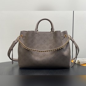 [原單精品]M25876煙熏灰綠色 全皮镂空鍊條包 Sac cabas Bell