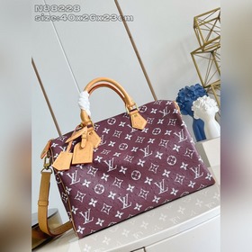 [原單精品]N88228鴕鳥紋棗紅 meizise全皮s eedy枕頭包 本款