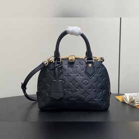 [原單精品]M26409黑色 全皮壓花貝殼包 Alma BB 手袋 散發着巴黎人