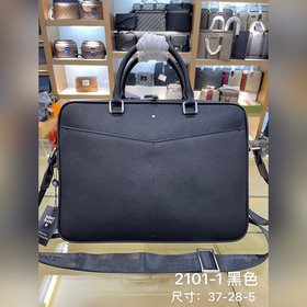 公文包型號：2101-1#頂級原單貨萬寶龍西班牙紋牛皮，光澤好上檔次，高纖維布裡