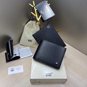 MONTBLANC 4810Westside 男士六卡位皮夾 型號：U01146