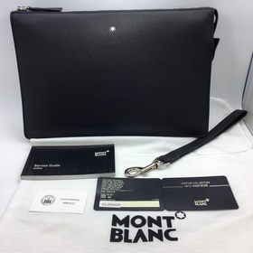 MONTBLANC，萬寶龍 大班軟皮粒紋系列手包 型號：126050#28932