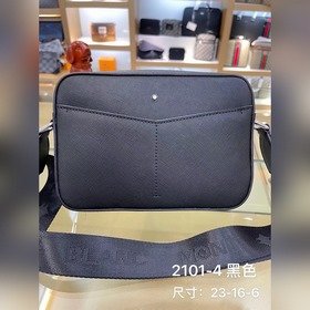 斜挎包型號：2101-4#頂級原單貨萬寶龍西班牙紋牛皮，光澤好上檔次，高纖維布裡