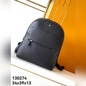 雙肩包型號：130274#黑色專櫃專用頭層牛皮，萬寶龍經典匠心系列秉承品牌的悠久