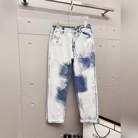巴黎世家 2026新品潮牌寬松原單男士百搭牛仔褲 奢華品牌原版LOGO搭配！每一