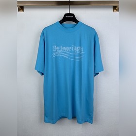 Balenciaga，巴黎世家 26FW Blcg模糊可樂印花短袖T恤 Size
