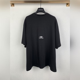 BALENCIAGA 巴黎世家 26SS圓領套頭字母刺繡廓形短袖T恤 正品550