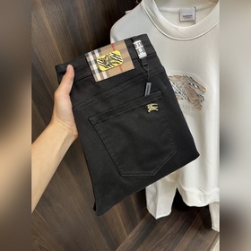 Burberry 巴寶莉 獨家專供新款 潮男時尚休閑牛仔褲，高端歐版原單褲子，潮
