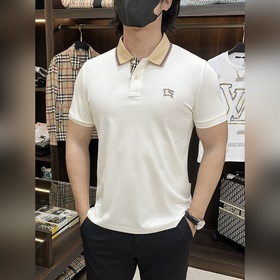 Burberry 2026ss秋季新款發布 巴寶莉翻領短袖T恤，高端新款短袖，字