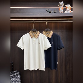 Burberry 2026ss秋季新款發布 巴寶莉翻領短袖T恤，高端新款短袖，字