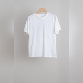 BURBERRY巴寶莉2026SS最新客供進口長絨棉立體剪裁男士圓領短袖T恤衫#