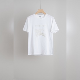 Burberry巴寶莉 2026SS最新客供進口長絨棉男士圓領短袖T恤衫#定織定