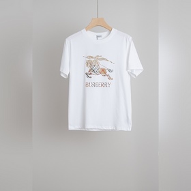 Burberry巴寶莉 2026SS最新客供進口長絨棉男士圓領短袖T恤衫#定織定
