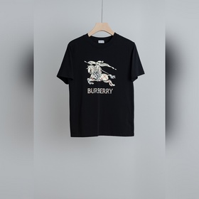 Burberry巴寶莉 2026SS最新客供進口長絨棉男士圓領短袖T恤衫#定織定