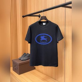 巴寶莉Burberry26春夏新品專櫃首發最新款短袖圓領T恤 高端訂制 設計前衛