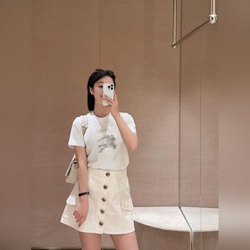 BURBERRY巴寶莉 26SS馬術騎士徽标棉質圓領T恤 正品4050購入，采用