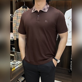 Burberry 2026ss秋季新款發布 巴寶莉翻領短袖T恤，高端新款短袖，字