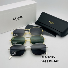 蔡文靜同款，賽琳 CELINE CL40285U型號 個性時尚造型款 鏡片鑲嵌施